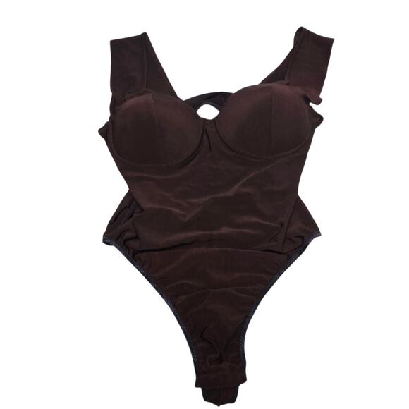 Carol Malony Tops - Carol Malony Bodysuit Size Large Brown